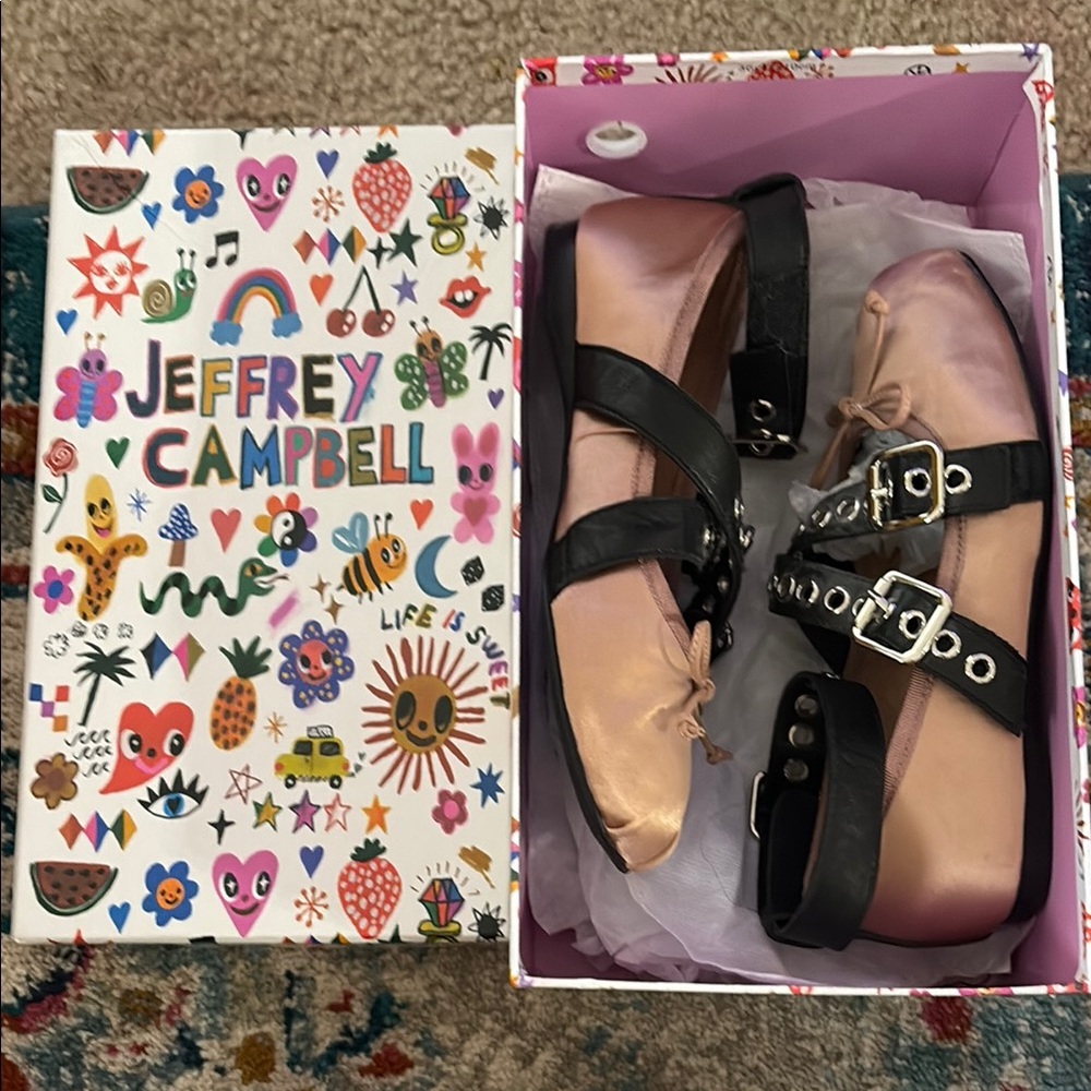 Jeffrey Campbell Ballet Rock star style  Shoe Pink / Black